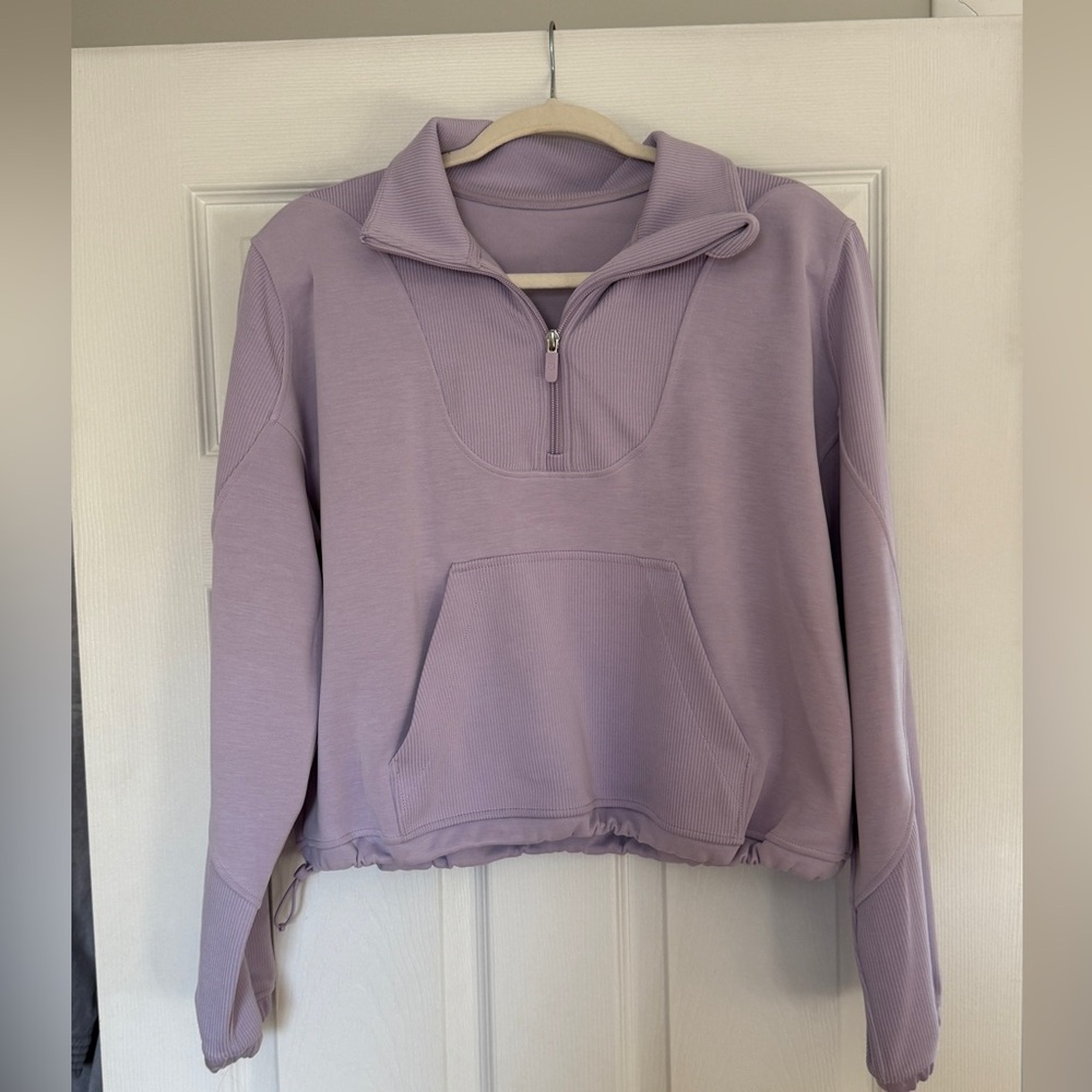 Lululemon Athletica Purple Quarter-Zip Sweatshirt